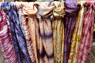 Shibori Naturally Dyed Silk Scarf